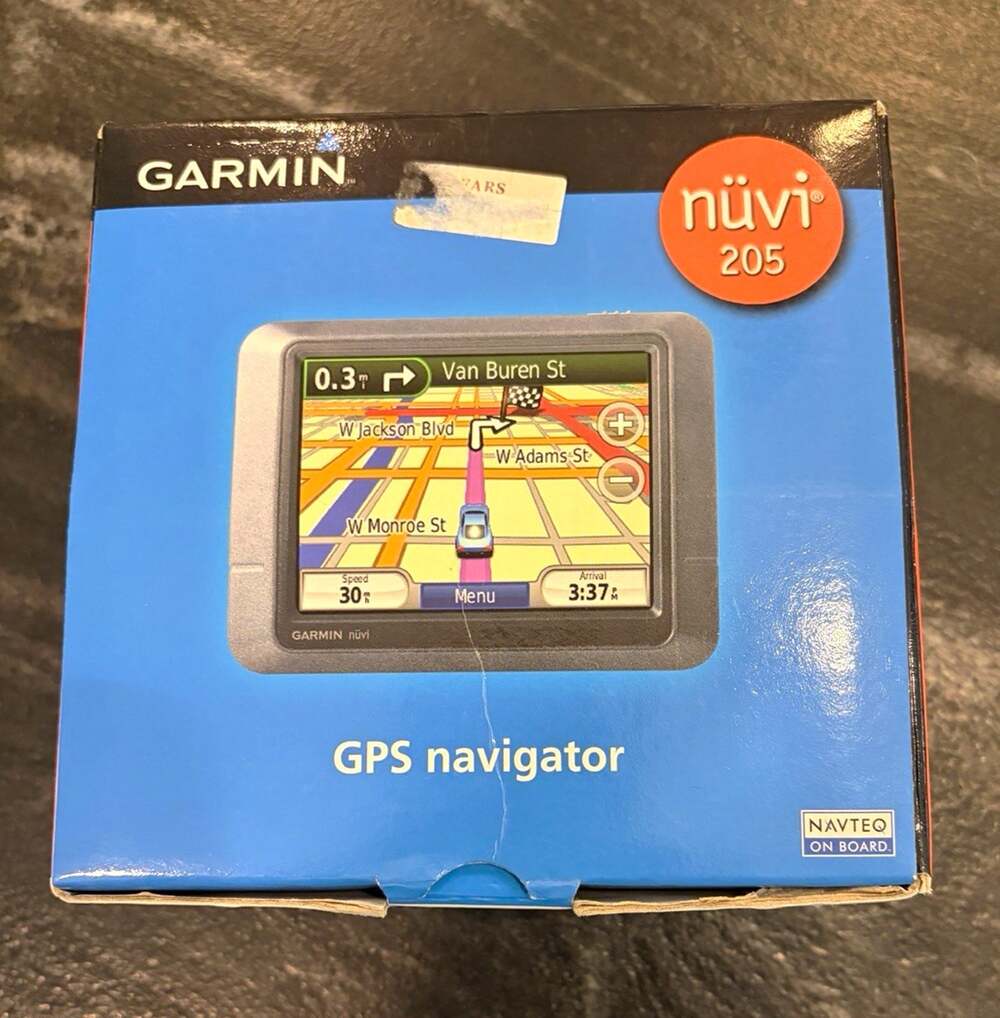 Garmin nüvi 205 Automotive Mountable GPS 3.5" Trip Computer Vehicle Icon w/Box